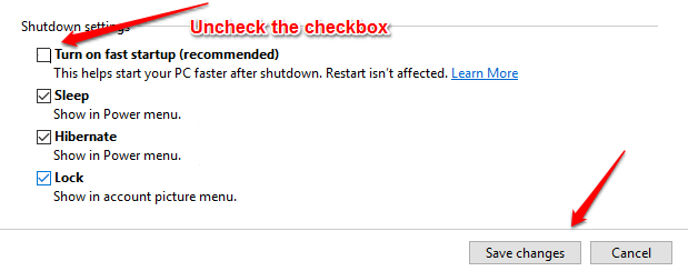 Hướng dẫn sửa lỗi không tắt được máy tính, laptop Windows 10