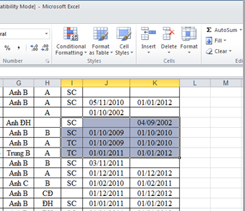 Tạo liên kết dữ liệu tự động giữa Word & Excel 2010
