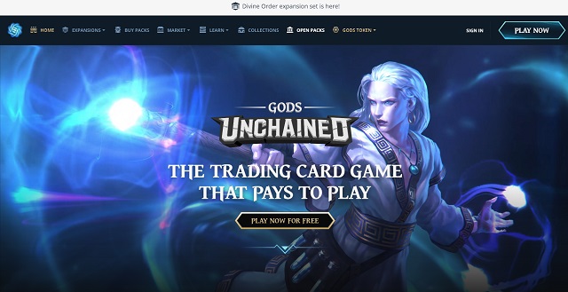 Giao diện của Gods Unchained